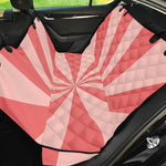 Pink Radial Rays Print Pet Car Back Seat Cover