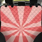 Pink Radial Rays Print Pet Car Back Seat Cover