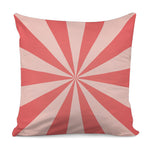 Pink Radial Rays Print Pillow Cover