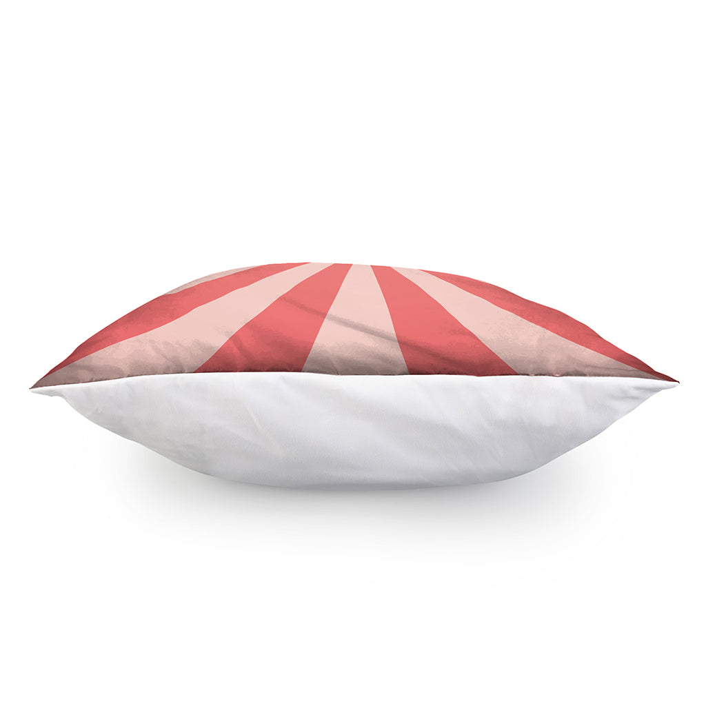 Pink Radial Rays Print Pillow Cover