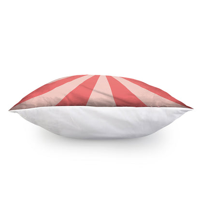 Pink Radial Rays Print Pillow Cover