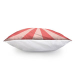 Pink Radial Rays Print Pillow Cover