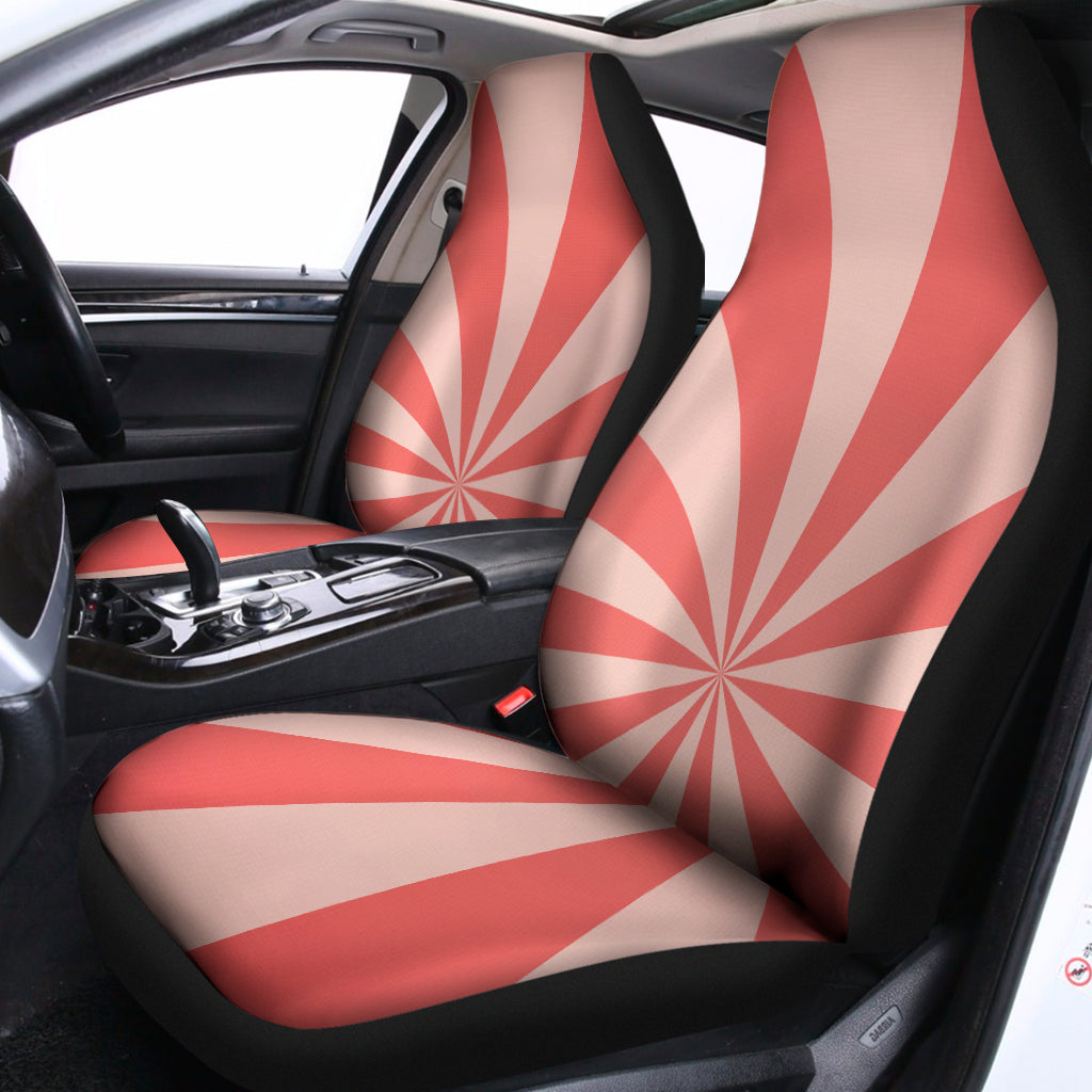 Pink Radial Rays Print Universal Fit Car Seat Covers