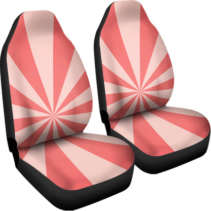 Pink Radial Rays Print Universal Fit Car Seat Covers