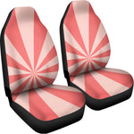 Pink Radial Rays Print Universal Fit Car Seat Covers