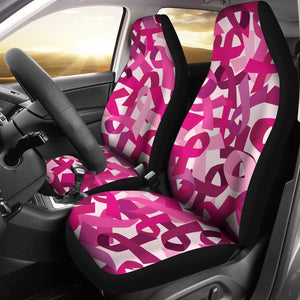 Pink Ribbon Breast Cancer Awareness Universal Fit Car Seat Covers GearFrost