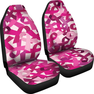 Pink Ribbon Breast Cancer Awareness Universal Fit Car Seat Covers GearFrost