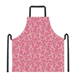 Pink Ribbon Breast Cancer Pattern Print Apron