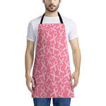 Pink Ribbon Breast Cancer Pattern Print Apron
