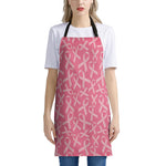 Pink Ribbon Breast Cancer Pattern Print Apron