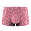 Pink Ribbon Breast Cancer Pattern Print Men's Boxer Briefs