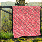 Pink Ribbon Breast Cancer Pattern Print Quilt