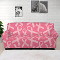 Pink Ribbon Breast Cancer Pattern Print Sofa Cover