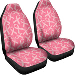 Pink Ribbon Breast Cancer Pattern Print Universal Fit Car Seat Covers