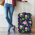 Pink Rose Floral Flower Pattern Print Luggage Cover