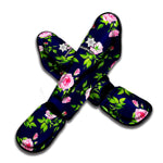 Pink Rose Floral Flower Pattern Print Muay Thai Shin Guard