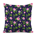 Pink Rose Floral Flower Pattern Print Pillow Cover