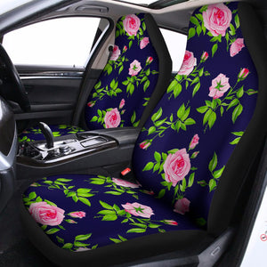 Pink Rose Floral Flower Pattern Print Universal Fit Car Seat Covers