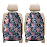 Pink Rose Flower Camouflage Print Car Seat Organizers