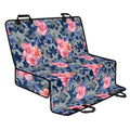 Pink Rose Flower Camouflage Print Pet Car Back Seat Cover