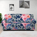 Pink Rose Flower Camouflage Print Sofa Cover