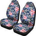 Pink Rose Flower Camouflage Print Universal Fit Car Seat Covers