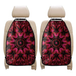 Pink Rose Kaleidoscope Print Car Seat Organizers