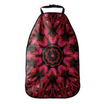 Pink Rose Kaleidoscope Print Car Seat Organizers