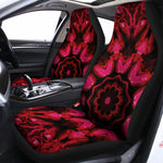 Pink Rose Kaleidoscope Print Universal Fit Car Seat Covers