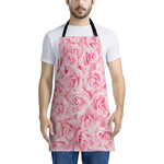 Pink Rose Print Apron