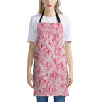 Pink Rose Print Apron