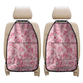 Pink Rose Print Car Seat Organizers