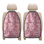 Pink Rose Print Car Seat Organizers