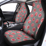 Pink Rose Zigzag Pattern Print Universal Fit Car Seat Covers