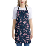 Pink Sakura Cherry Blossom Pattern Print Apron
