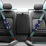 Pink Sakura Cherry Blossom Pattern Print Car Seat Belt Covers