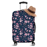 Pink Sakura Cherry Blossom Pattern Print Luggage Cover