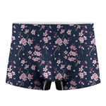 Pink Sakura Cherry Blossom Pattern Print Men's Boxer Briefs