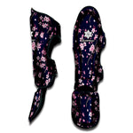Pink Sakura Cherry Blossom Pattern Print Muay Thai Shin Guard