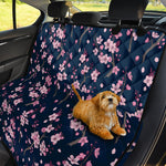 Pink Sakura Cherry Blossom Pattern Print Pet Car Back Seat Cover