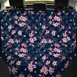 Pink Sakura Cherry Blossom Pattern Print Pet Car Back Seat Cover