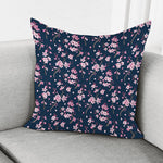 Pink Sakura Cherry Blossom Pattern Print Pillow Cover