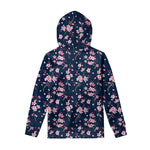 Pink Sakura Cherry Blossom Pattern Print Pullover Hoodie
