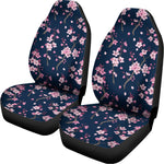 Pink Sakura Cherry Blossom Pattern Print Universal Fit Car Seat Covers