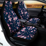 Pink Sakura Cherry Blossom Pattern Print Universal Fit Car Seat Covers