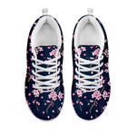 Pink Sakura Cherry Blossom Pattern Print White Sneakers