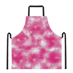 Pink Shibori Tie Dye Print Apron