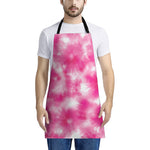 Pink Shibori Tie Dye Print Apron