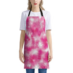 Pink Shibori Tie Dye Print Apron