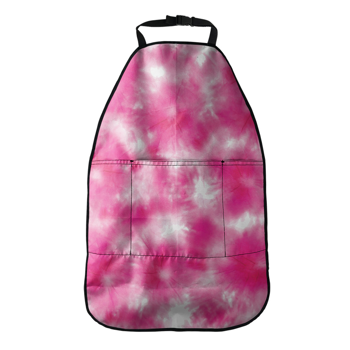 Pink Shibori Tie Dye Print Car Seat Organizers